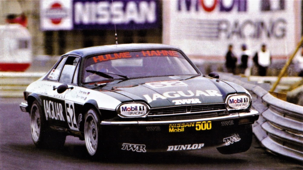 1987 Wellington Street Races 25 January – Denny Hulme-Armin Hahne TWR Jaguar XJS – photo Allan Scott in ‘TWR and Jaguar’s XJS’ page 301