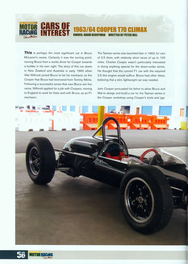 2010 McLaren Pg 56 Cooper T70