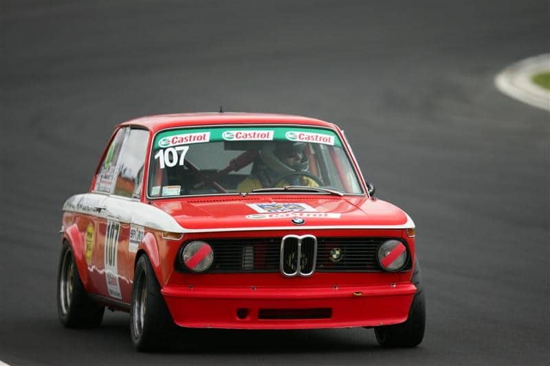 Grant Clegg In The Ex Paul Adams 1971 BMW 2002 Alpina Ti – Hampton Downs 2010