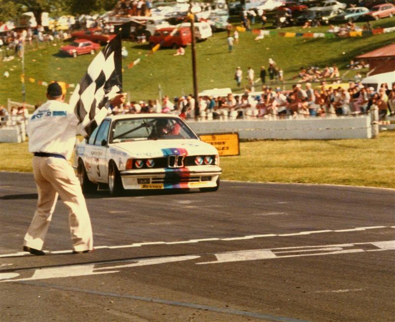 Neal Lowe In Kent Baigent’s 1983 BMW 635CSi – First Place B&H 6 Hour Race – Pukekohe 1984