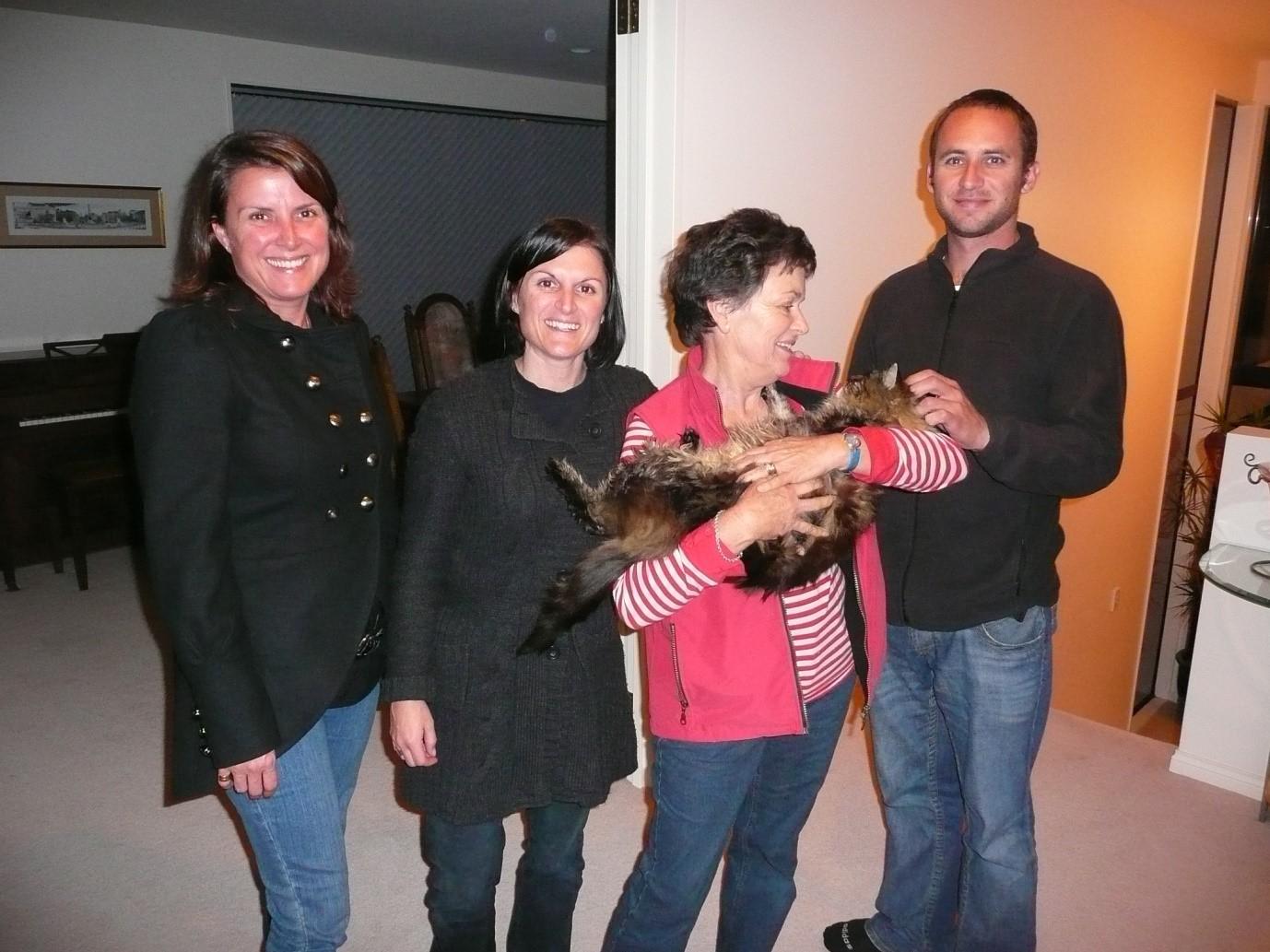 Tracey, Steph, Lady Joanie With Oscar The Baron, Brendon At Gretna Green, Browns Bay