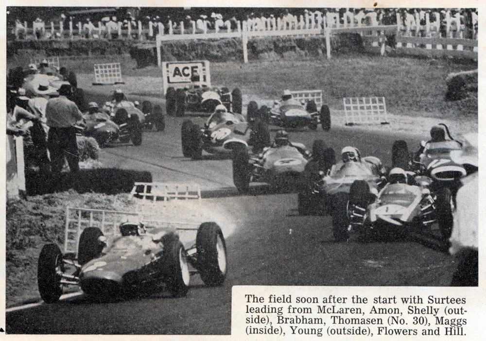 Pukekohe 5th January 1963 – Approaching Turn 1 Stables Elbow