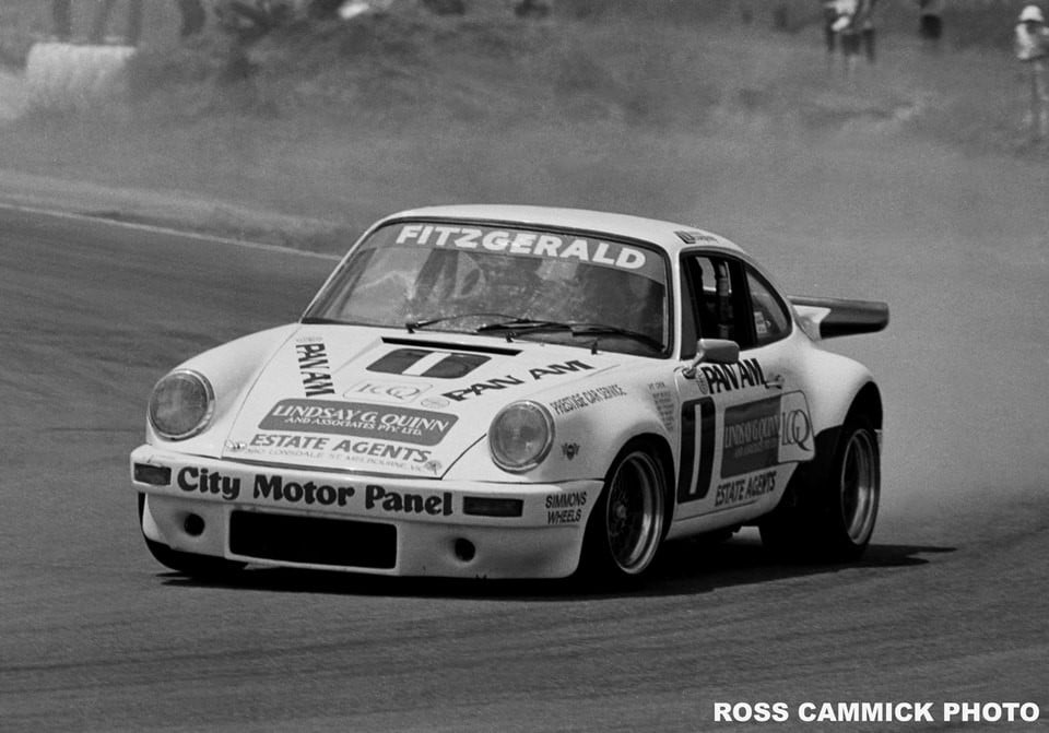 Bay Park 28th December 1980 – Peter Fitzgerald (Aus) Porsche 911 Carrera – photo Ross Cammick