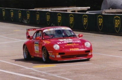 Bill Farmer Porsche 911 GT2 LM – 2nd place overall and 2nd in class at Montlhery, France May 1995 – photo via Bill Farmer