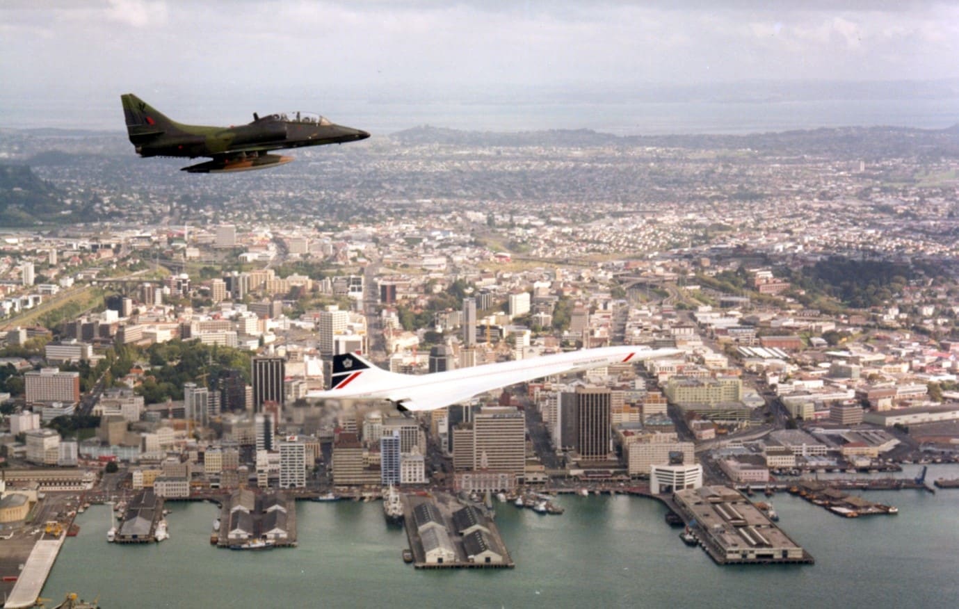 Concorde Skyhawk Auckland 1986