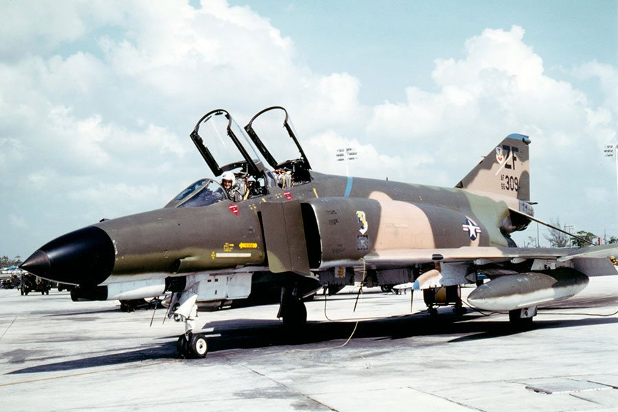 1980 Feb Sqn Ldr Jim Barclay RNZAF - USAF F4E Phantom II - AF66-309 - 309thTactical Fighter Squadron, Homestead AFB, Florida