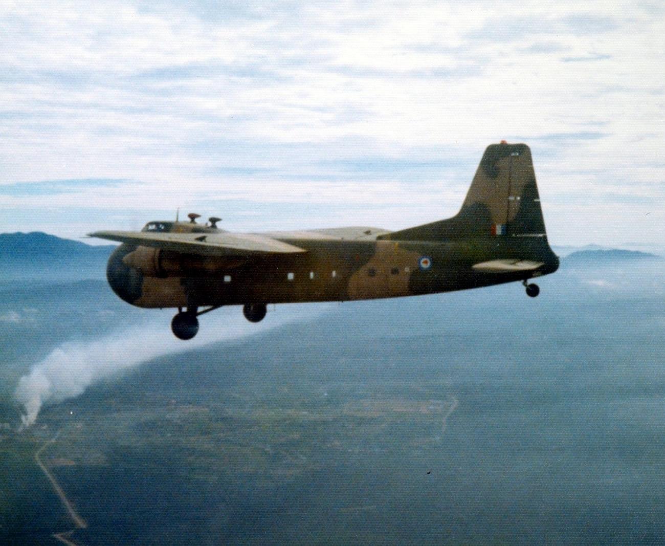 Feature Bristol Freighter NZ5906 Enroute Tengah To Kuantan