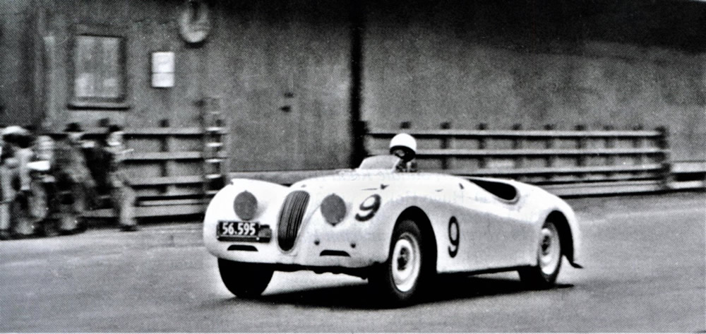 Dunedin 1 Jun 53 – Sybil Lupp Jaguar XK120 – photo Sybil Lupp in Brian Watson’s book, page 97