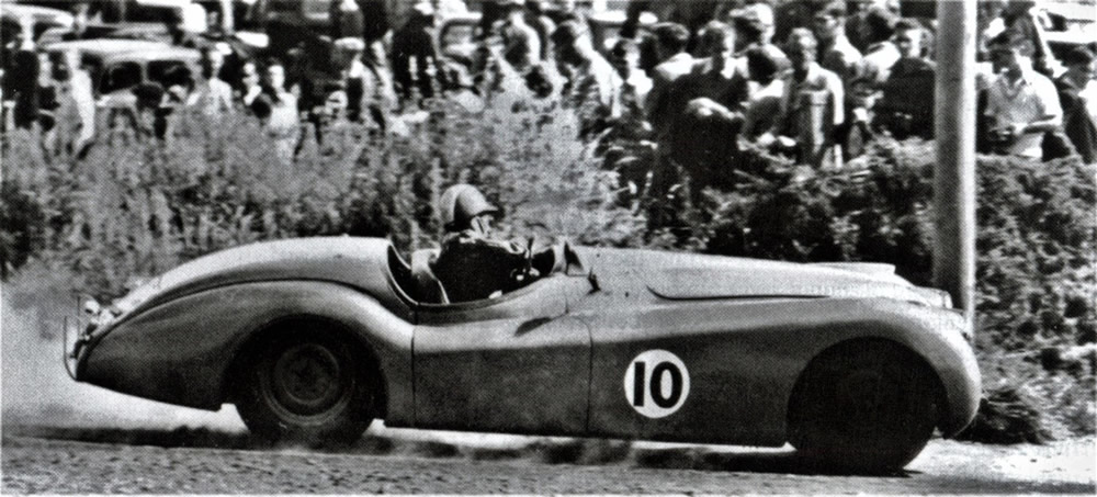 Mairehau 3 Feb 51 – Ron Roycroft Jaguar XK120 photo Scott Thomson’s book `Up to Speed’ page 124