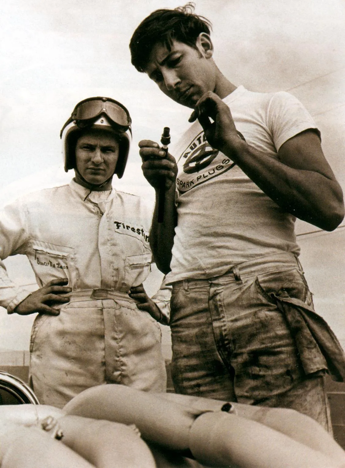 1966 Howden Ganley & Bruce McLaren – Pre Season Testing Of The McLaren M1B, Riverside, USA