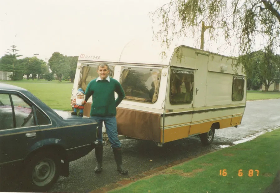 Me With Uncle Jim Barclay As We Prepare For A Family Weekend Away From Ohakea In Their Caravan