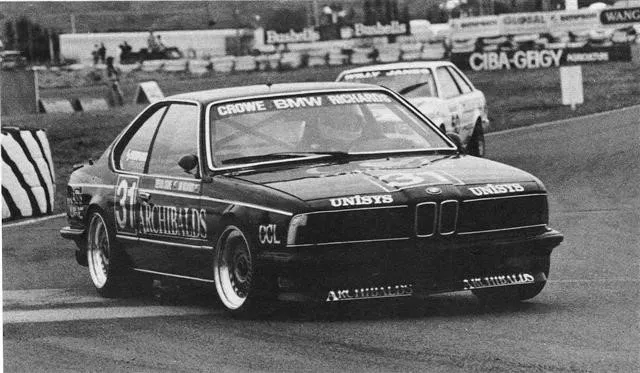 Trevor Crowe BMW 635CSi – 2nd Place – Baypark 7 Dec 86