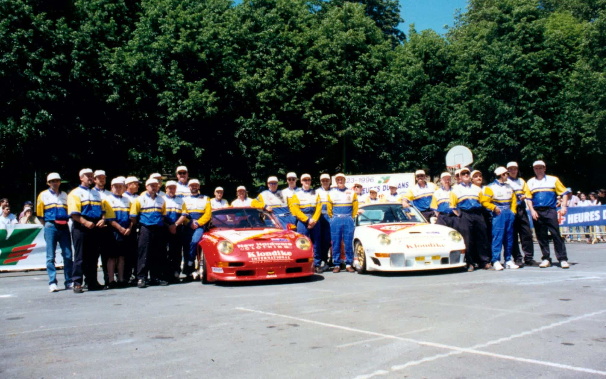 Le Mans 1996 – The ‘Le Kiwi Comeback’ Teams of Bill Farmer and Andrew Bagnall and their Porsche 911 GT2 LM cars - photo Andrew Ryan