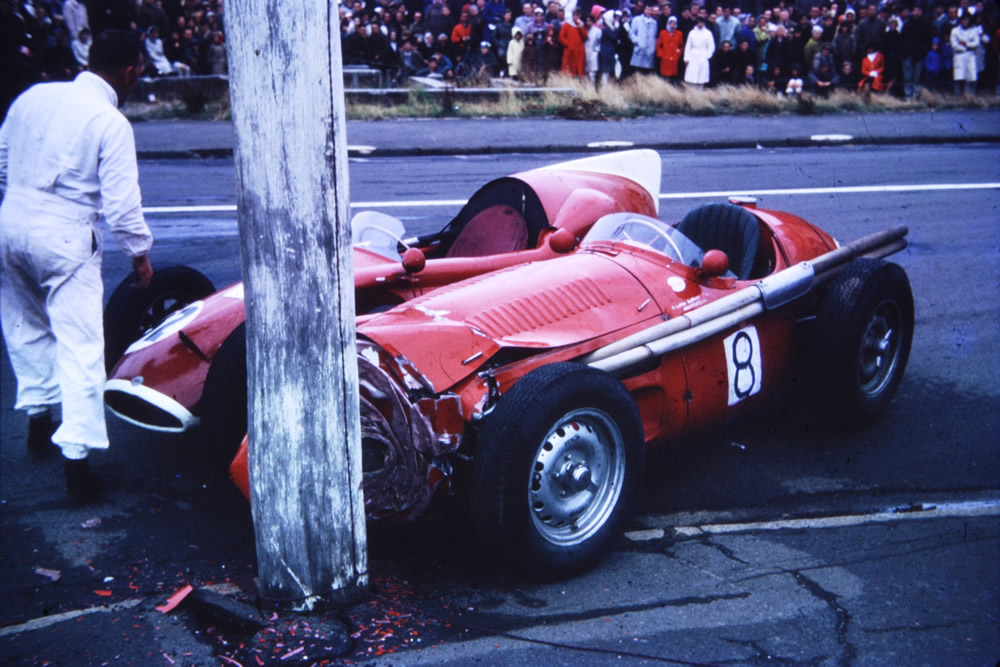 Motor Racing Crash Dunedin 1962