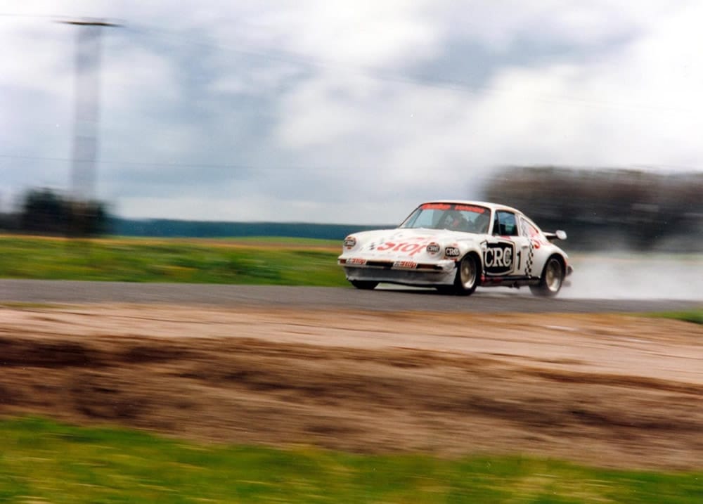 1996 - Goudie Road – LSR in Porsche 930 Turbo 3.3 litre on a very wet & windy road – photo via Ray Williams
