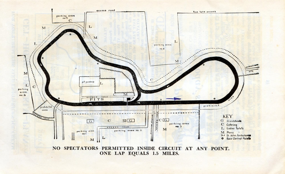 The Teretonga Circuit – source 1963 Teretonga official programme