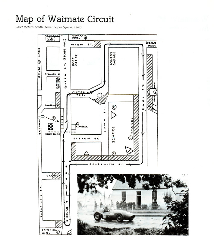 The Waimate Circuit – source ‘The Racing Years 1959-1966: The History of the Waimate 50’, page 8